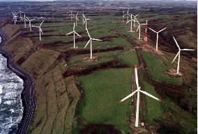 Japan's largest wind power plant completed in Hokkaido